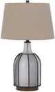 Cal® Lighting & Accessories Morgan Black/Frost Table Lamp-0