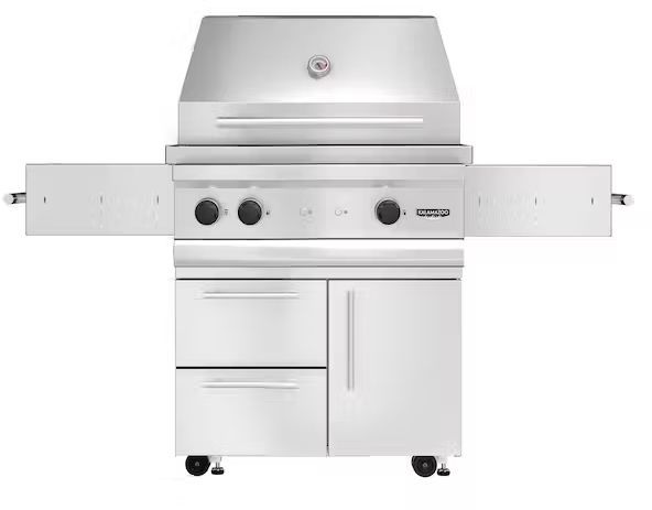 Kalamazoo™ Echo 3 2-Burner Marine-Grade Stainless Steel Freestanding Bulk Liquid Propane Gas Grill-0