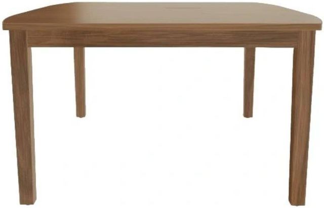 Mavin Customizable 54" x 54" Boat Extendable Dining Table with 12" Leaf-2
