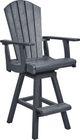 C R Plastics Generation Line Slate Grey Pub Chair-0