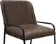 International Furniture Direct Comala Chocolate Brown Upholstered Counter Stool-1
