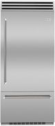 BlueStar® 36 in. 22.4 Cu. Ft. Stainless Steel Built In Counter Depth Bottom Freezer Refrigerator-0