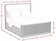 Elements International Sylvie Natural/White Upholstered Queen Panel Bed-2