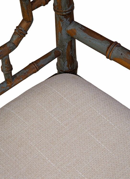 Furniture Classics Lahara Mid-Tone Blue Dining Arm Chair-3