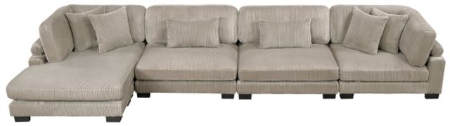 Homelegance® Traverse 4-Piece Brown Modular Sectional with Reversible Chaise-3