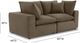 TOV Furniture Cali Chocolate Brown Modular Loveseat-2