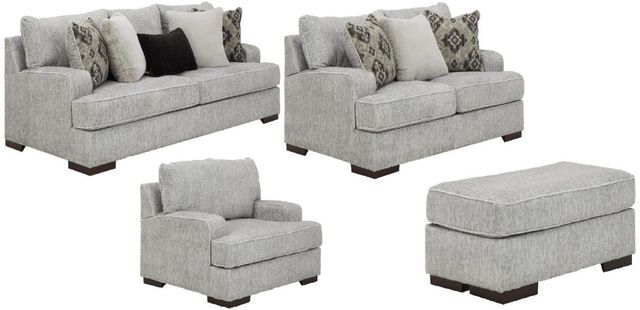 Benchcraft® Mercado 4-Piece Pewter Living Room Seating Set-0