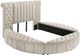 Coaster® Sonya Ivory Queen Upholstered Sleigh Storage Bed-0
