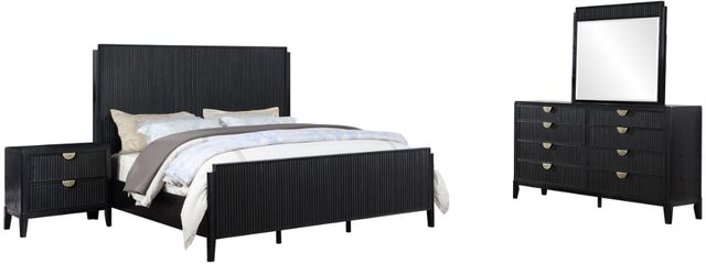 Coaster® Brookmead 4-Piece Black California King Bedroom Set-0