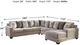 Benchcraft® Ardsley 4-Piece Pewter Right-Arm Facing Sectional and Chaise-1
