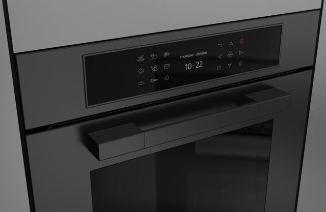 Fulgor Milano Matteo 700 Series 24" Matte Black Single Electric Wall Oven-2