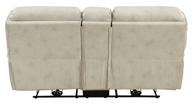 Homelegance® Proctor Sand Power Double Reclining Loveseat with Center Console-4