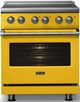Viking® 5 Series 30" Daffodil Pro Style Electric Range with Polished Chrome Trim-4