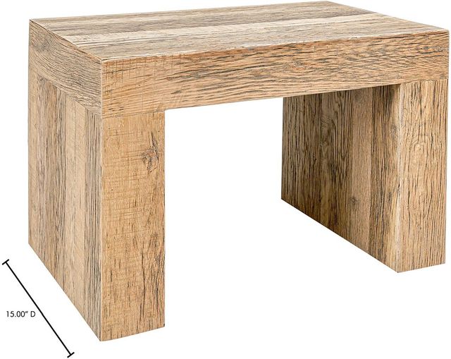 Moe's Home Collection Evander Natural Aged Oak Dining Stool-2