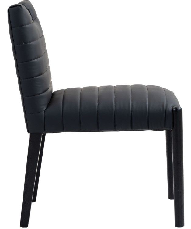 Meridian Furniture Aimee Black Vegan Leather Dining Side Chair-2