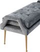 TOV Furniture Eileen Grey Slub Velvet Bench-2