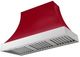 AGA Cascade 48" Piccadilly Red Wall Mounted Range Hood  with Polished Chrome Trim-0