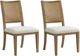 Riverside Furniture Bozeman 2-Piece Beige/Toasted Almond Cane Back Dining Side Chair Set-0