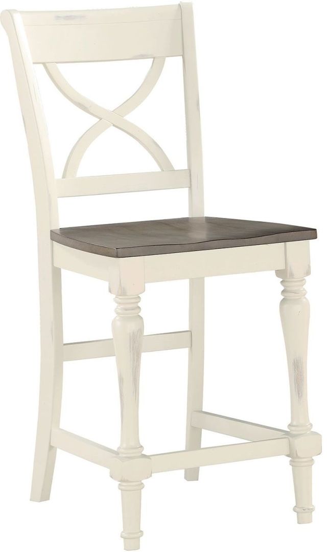 Winners Only® Torrance Gray/White Bar Stool-0