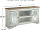 Signature Design by Ashley® Realyn Chipped White TV Stand with Electric Fireplace-3
