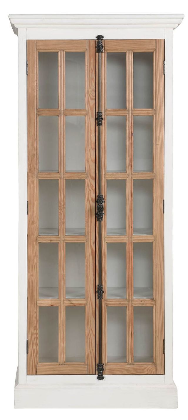 Coaster® Tammi Antique White/Brown Tall Cabinet-1