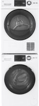GE® 4.1 Cu. Ft. White Front Load Ventless Electric Dryer-3