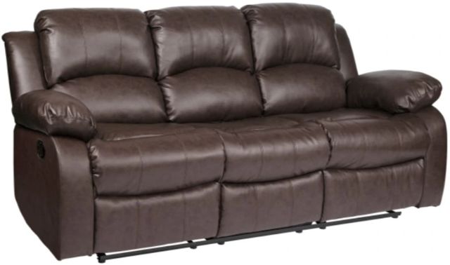 Homelegance® Cranley Brown Double Manual Reclining Sofa-0