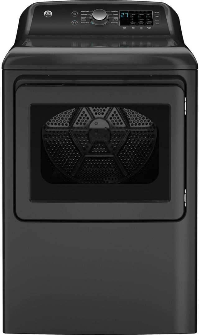 GE® 7.4 Cu. Ft. Diamond Gray Electric Dryer-0
