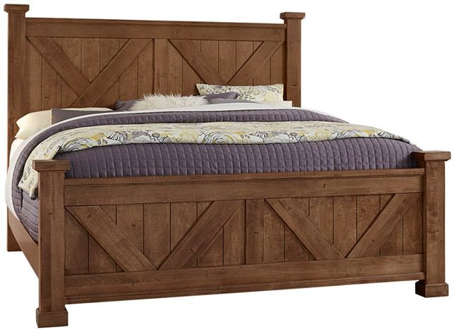 Artisan & Post by Vaughan-Bassett Cool Rustic Amber King Panel Bed-0