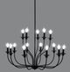YHD Whitmore Black 15-Light Chandelier-3