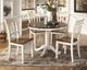 Signature Design by Ashley® Whitesburg Cottage White Round Dining Table Base-4