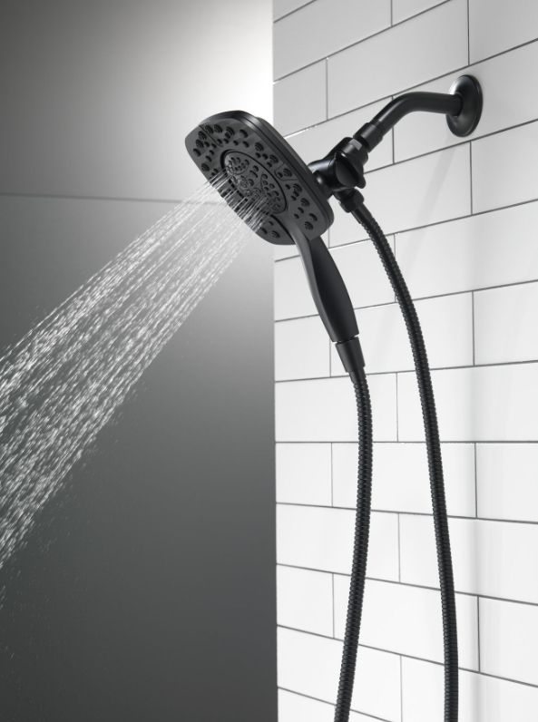 Delta Universal Showering In2ition® HSSH Matte Black 1.75 GPM 4-Setting-3