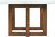 Elements International Morris Espresso Coffee Table with White Marble Top-3