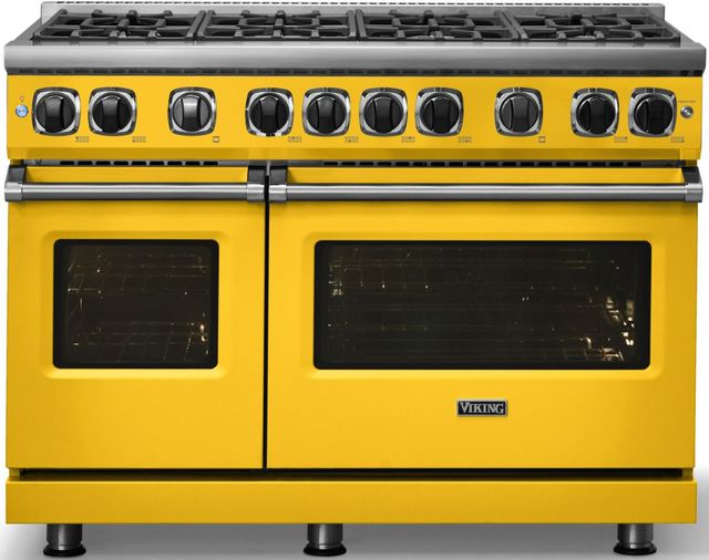 Viking® 7 Series 48'' Daffodil Pro Style Natural Gas Range-2