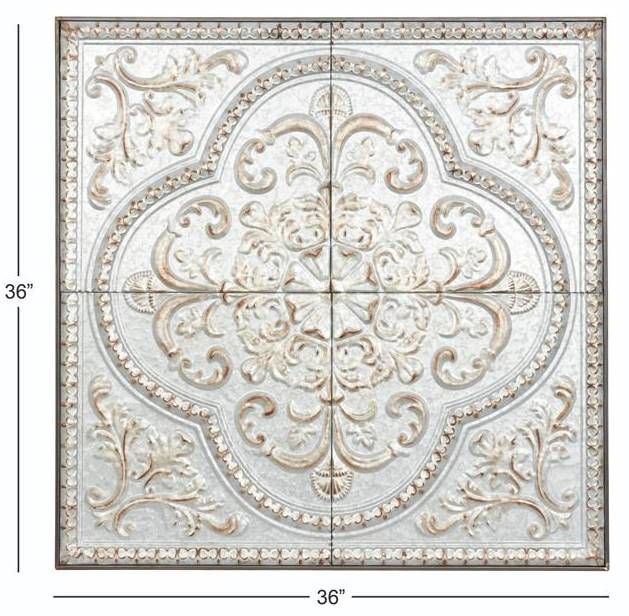 Deco Marche Gray Scroll Home Wall Decor-3