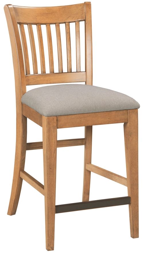 Kincaid® Kafe Cappuccino Tall Rake Back Counter Stool-0