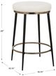 Uttermost® Ensemble Cream/Matte Black Counter Stool-2