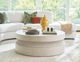 Tommy Bahama® Furniture Copacabana Bianca Beige Round Cocktail Table-1
