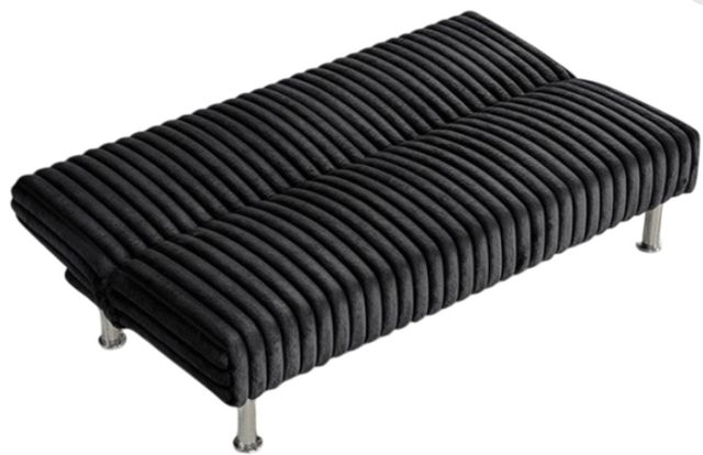 Furniture of America® Hinwil Black Futon Sleeper Sofa-3