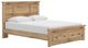 Signature Design by Ashley® Makidern Tan King Panel Bed with 2-Drawer Storage-0