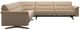 Stressless® by Ekornes® Stella 3-Piece Beige 115" Manual Reclining Sectional with Wood Base-1