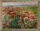 Stylecraft Red Floral Fields Wall Art-0