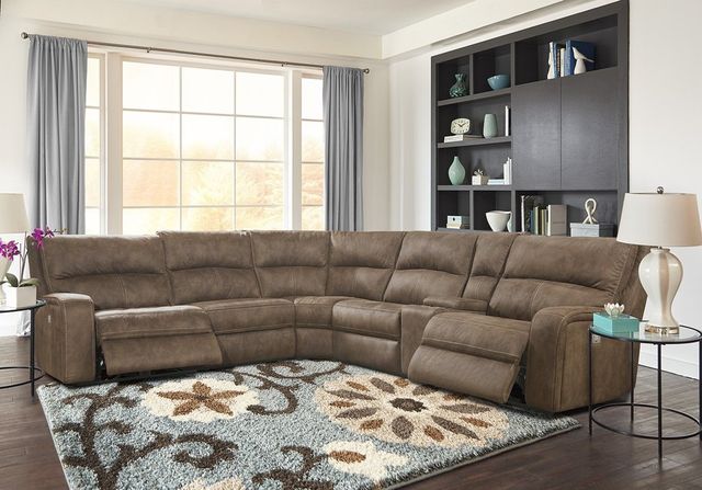 Parker House® Polaris 6-Piece Kahlua Power Reclining Sectional-1