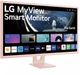LG 32" Full HD IPS MyView Pink Smart Monitor-1