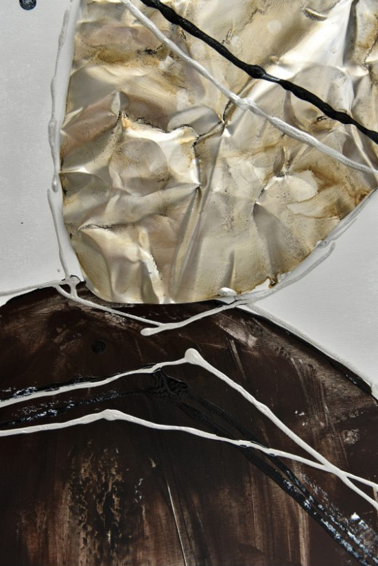 Moe's Home Collection Gold Stone Abstract I-1