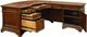 aspenhome® Hawthorne Brown Cherry 66" Curved Desk for Return-2
