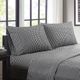 Olliix by Intelligent Design Black Twin Chevron Printed Microfiber Sheet Set-4