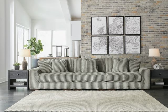 Signature Design by Ashley® Lindyn 3-Piece Fog Small Spaced Sectional-1