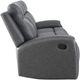 Steve Silver Co. Gaston Gray Manual Reclining Sofa with Drop-Down Console-4