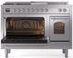 Ilve® Nostalgie II Series 48" Stainless Steel Pro Style Dual Fuel Range-2